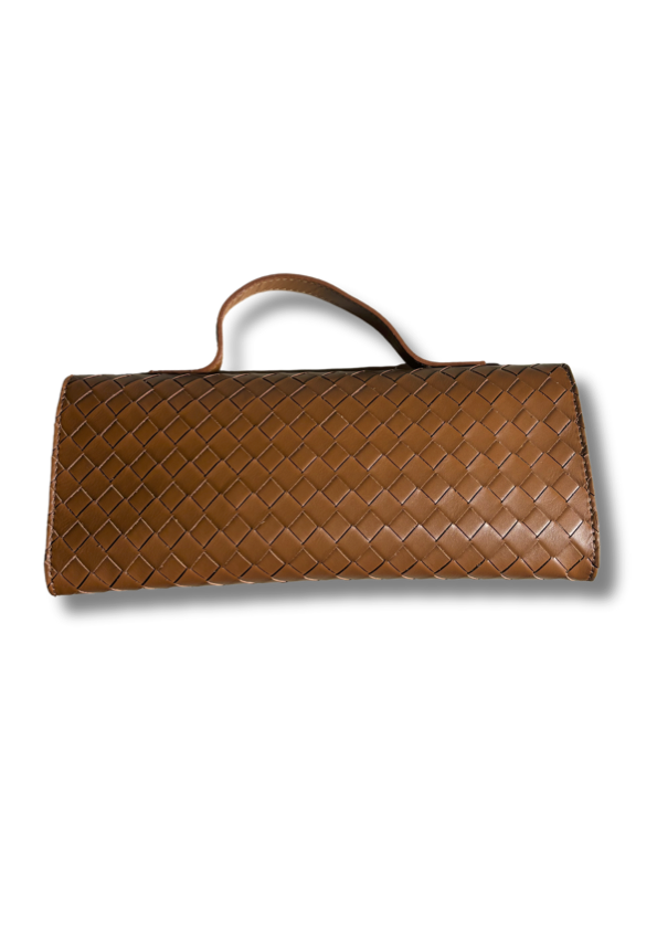 Giu leather clutch in Brown