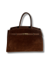 Anto cabas bag in Suede Brown